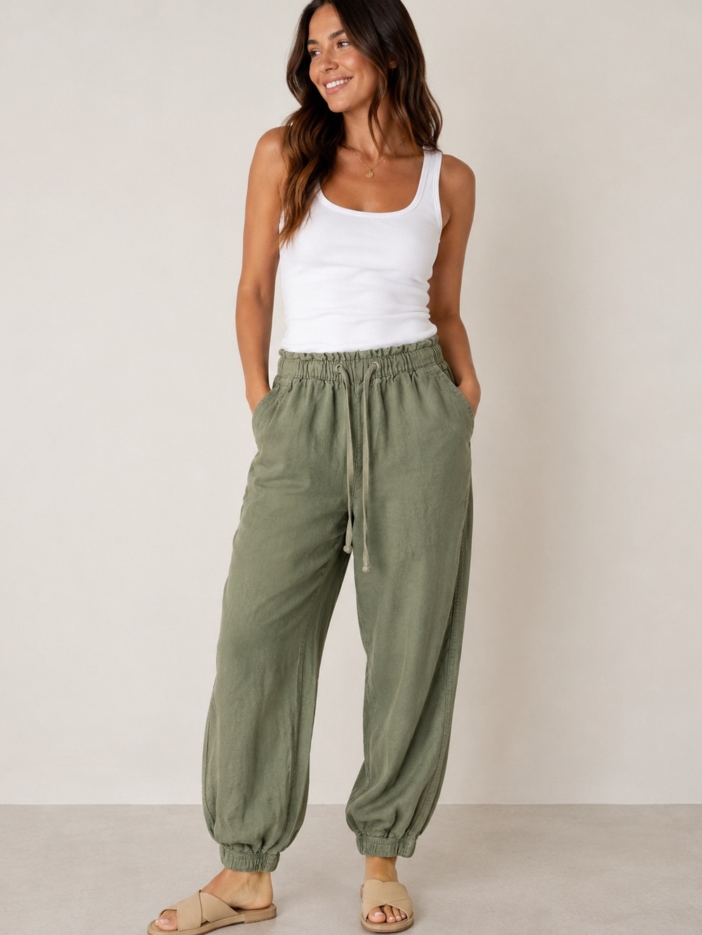Social Standard by Sanctuary Solstice Linen-Blend Joggers